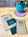 Field Notes Pitch Black Note Book-Set of Two