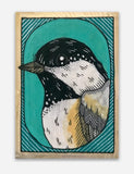 Dear Darlington Chickadee Portrait Sticker